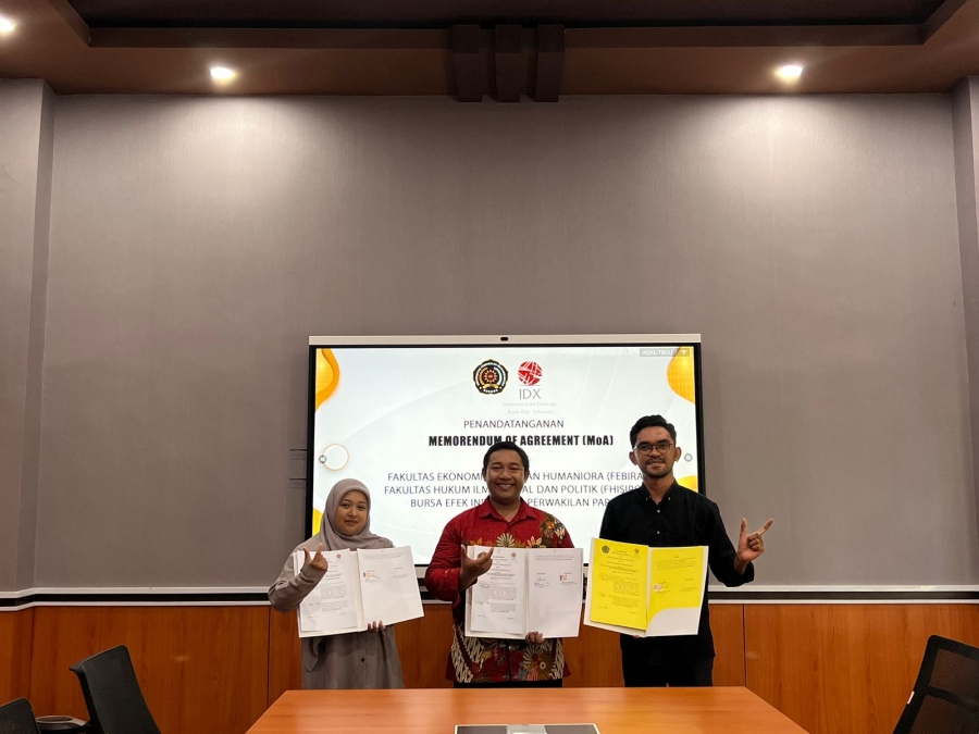 PENANDATANGAN MoA FEBIRA, FHISIPOL DENGAN BURSA EFEK INDONESIA PERWAKILAN PAPUA