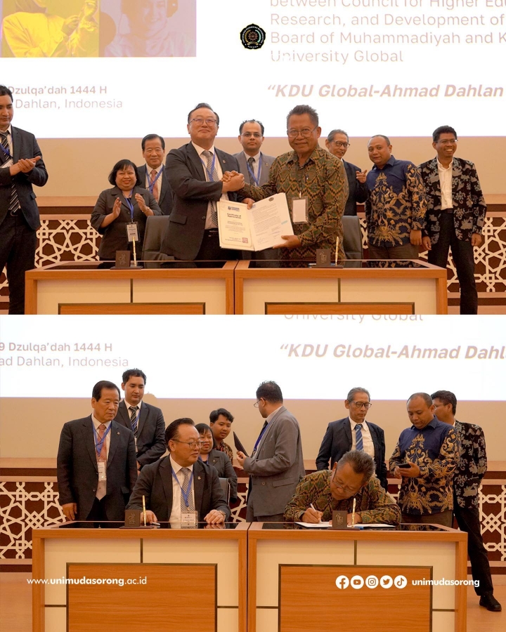 PENANDATANGAN MoU UNIMUDA SORONG DENGAN KYUNGDONG UNIVERSITY KOREA SELATAN