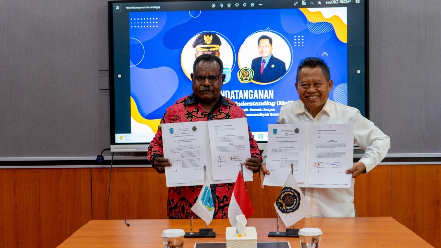 PENANDATANGAN MoU UNIMUDA SORONG DENGAN PEMERINTAH DAERAH KABUPATEN ASMAT