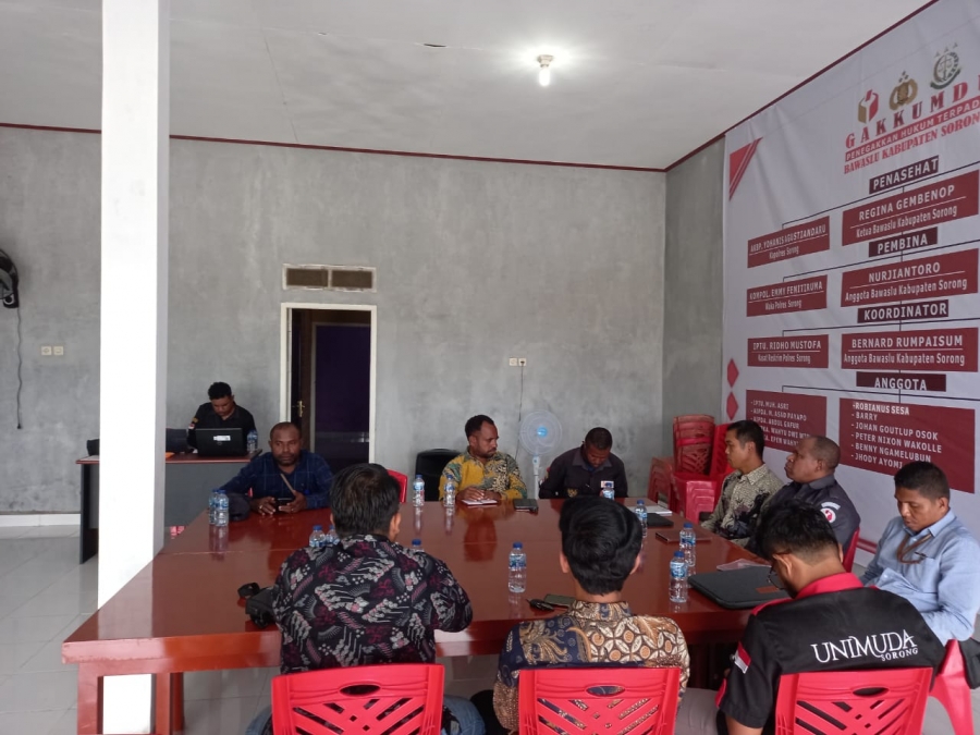 RAPAT KOORDINASI UNIMUDA SORONG DAN BAWASLU KABUPATEN SORONG